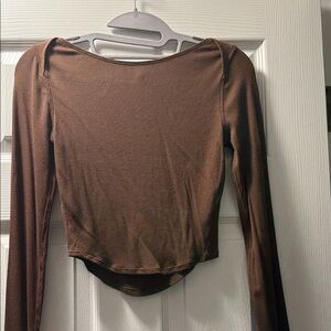 lululemon athletica Brown Crop Top